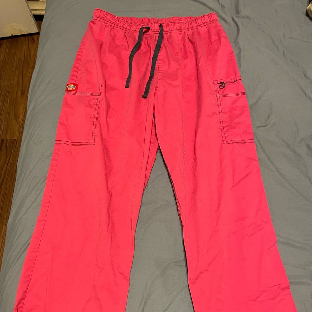Pink Dickies scrub pants